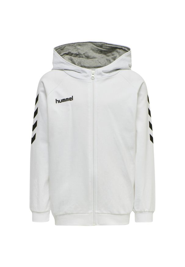 Bluza dziecięca Hummel Zip Cotton. Typ kołnierza: golf. Kolor: biały. Sport: golf, fitness