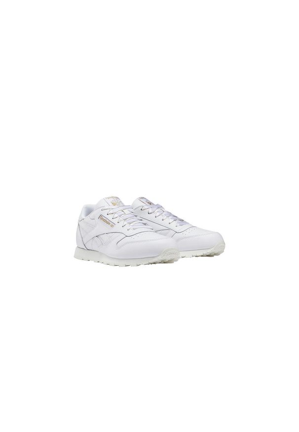 Buty do chodzenia dla dzieci Reebok Classic Leather. Zapięcie: sznurówki. Kolor: biały, wielokolorowy, żółty. Materiał: syntetyk, materiał. Szerokość cholewki: normalna. Model: Reebok Classic. Sport: turystyka piesza