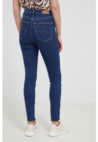 Lee jeansy damskie high waist. Stan: podwyższony. Kolor: niebieski