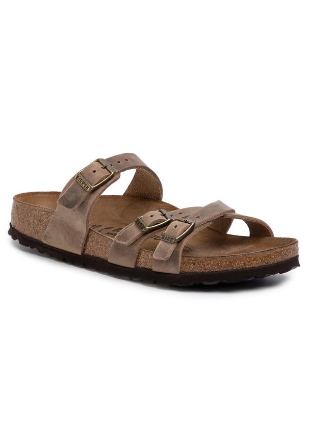 Klapki Birkenstock. Kolor: brązowy