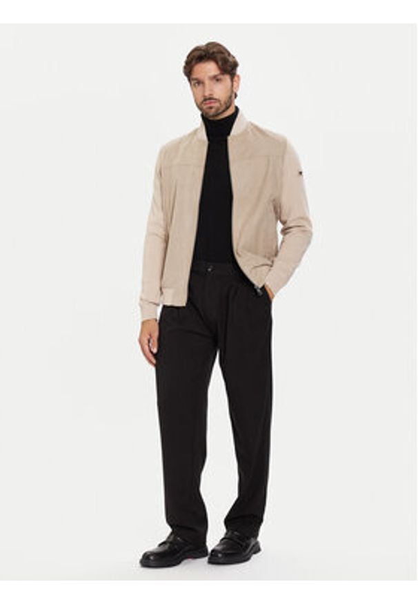 Bugatti Kurtka bomber 7600-75527C Beżowy Regular Fit. Kolor: beżowy. Materiał: syntetyk