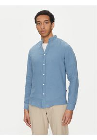 BOSS Koszula 50537369 Niebieski Regular Fit. Kolor: niebieski. Materiał: len #1