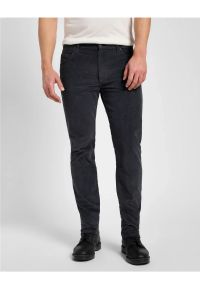 Lee - LEE RIDER MĘSKIE SPODNIE MATERIAŁOWE SZTRUKSOWE DARK MUTED GRAY 112355800 L701008531. Materiał: sztruks, materiał #1