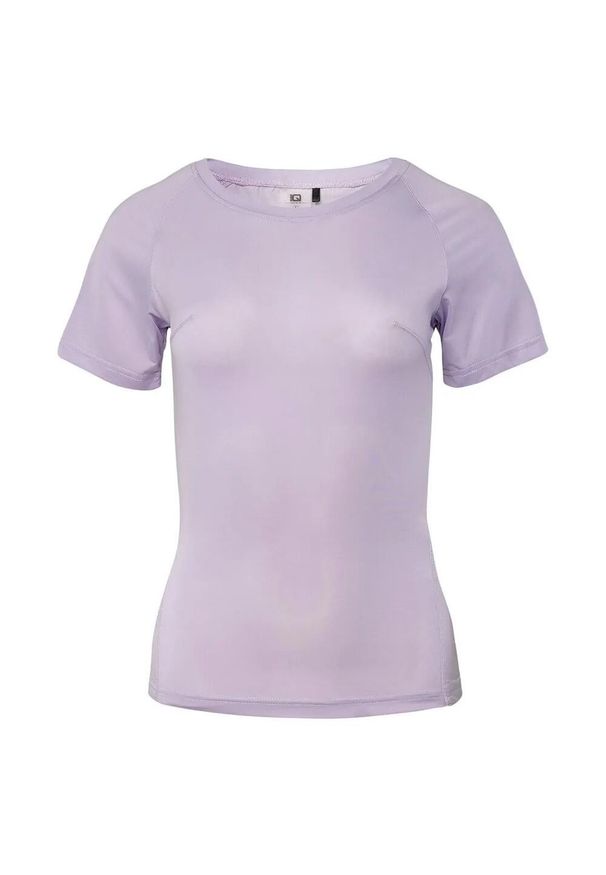 IQ - T-shirt Damski Z Krótkim Rękawem Trening Heria. Kolor: różowy, wielokolorowy, fioletowy. Długość rękawa: krótki rękaw. Długość: krótkie. Sport: fitness