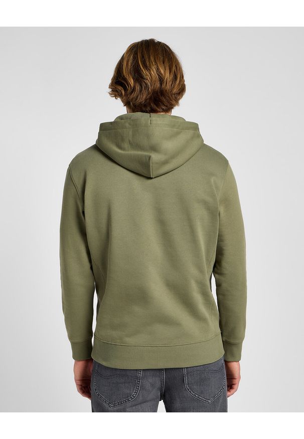 Lee - LEE MĘSKA BLUZA PLAIN HOODIE MERCANTILE GREEN 112355733 L80Y008526