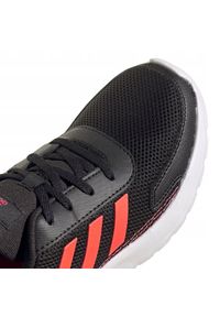 Adidas - Buty adidas Tensaur Run Jr FV9445 czarne. Okazja: na co dzień. Zapięcie: sznurówki. Kolor: czarny. Materiał: guma, materiał, syntetyk. Szerokość cholewki: normalna. Model: Adidas Cloudfoam. Sport: bieganie