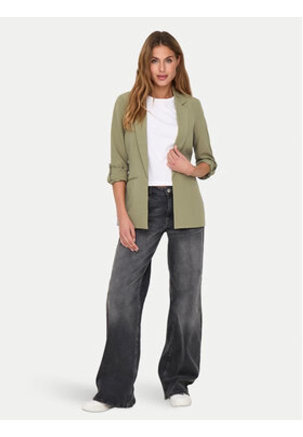 only - ONLY Marynarka Kayle 15218743 Zielony Regular Fit. Kolor: zielony. Materiał: syntetyk