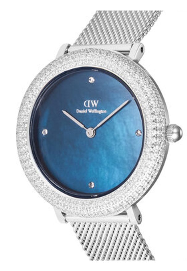 Daniel Wellington Zegarek Crystalline Bezel 3 DW00100825 Srebrny. Kolor: srebrny