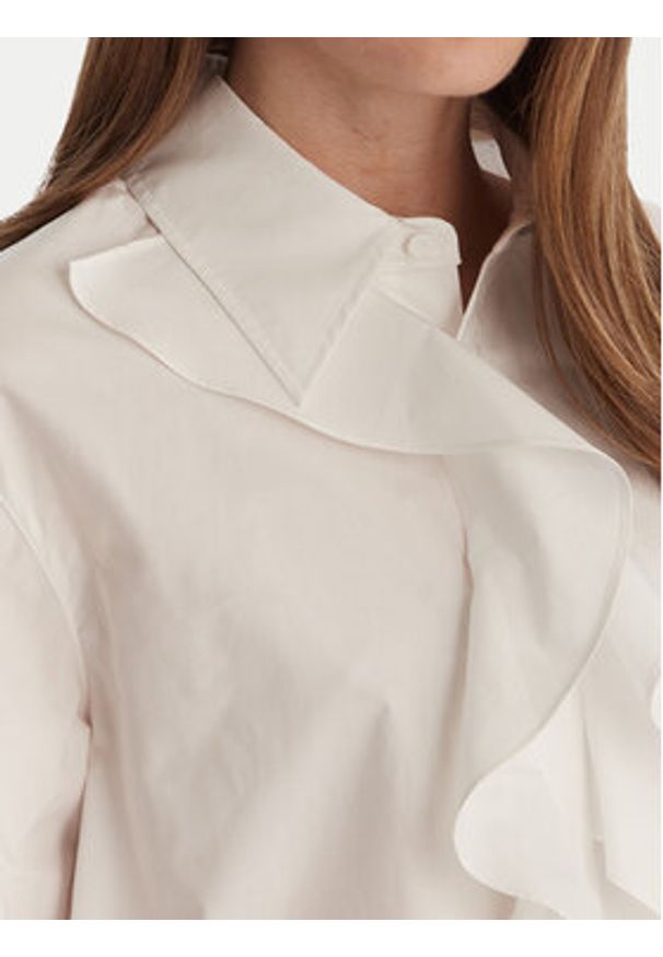 Marella Koszula Falesia 2613111071 Biały Regular Fit. Kolor: biały. Materiał: bawełna