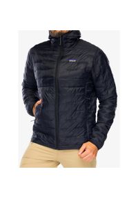 Kurtka trekkingowa męska Patagonia Micro Puff Hoody. Kolor: czarny