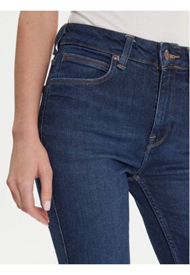 Lee Jeansy Breese 112354456 Granatowy Bootcut Fit. Kolor: niebieski
