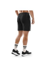 SIROKO - Krótkie spodenki fitness męskie Stellar. Kolor: czarny. Materiał: elastan, poliester. Długość: krótkie. Sport: fitness