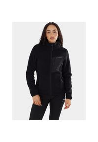 FUNDANGO - Sweter Damski Fundango Shiloh. Kolor: czarny. Materiał: polar. Sport: turystyka piesza