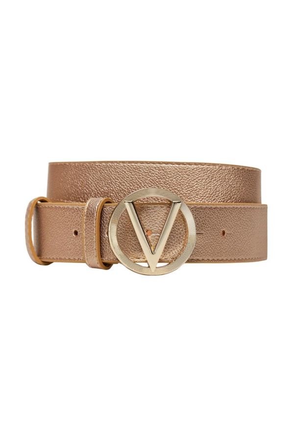 Valentino by Mario Valentino - VALENTINO Złoty pasek damski Hampton, Rozmiar XS. Kolor: złoty