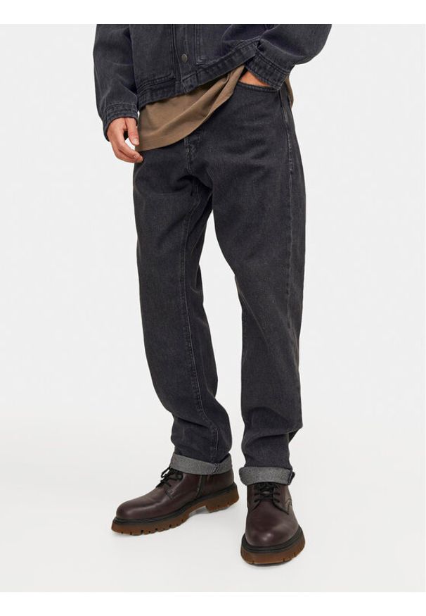 Jack & Jones Jeansy Chris 12250230 Czarny Relaxed Fit. Kolor: czarny