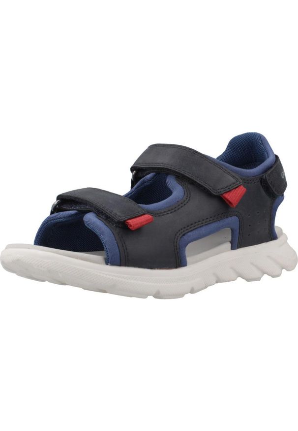 Geox - Sandały GEOX J SANDAL AIRADYUM BO Niebieski. Kolor: niebieski. Materiał: tkanina, syntetyk. Sport: turystyka piesza