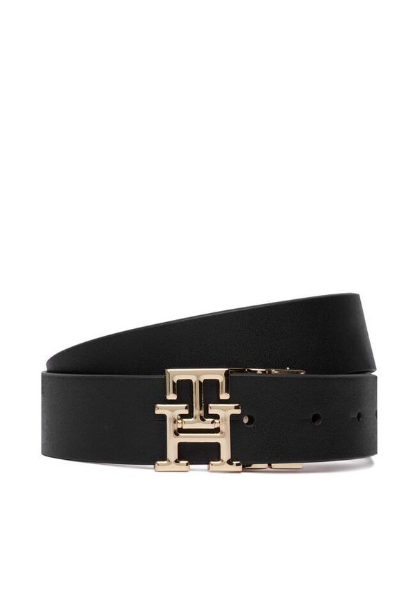TOMMY HILFIGER - Pasek Tommy Hilfiger. Kolor: czarny