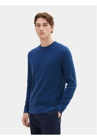 Tom Tailor Sweter 1038612 Niebieski Regular Fit. Kolor: niebieski. Materiał: bawełna #1