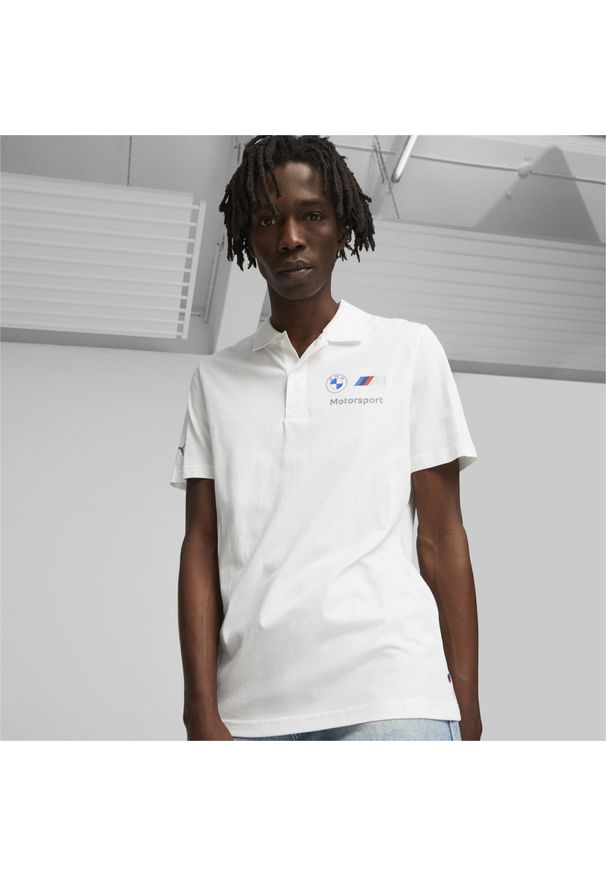 Puma - Męska koszulka polo BMW M Motorsport PUMA. Typ kołnierza: polo. Kolor: biały