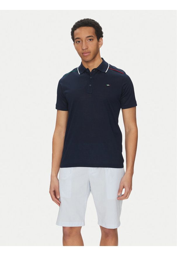 PAUL & SHARK - Paul&Shark Polo 25411282 Granatowy Regular Fit. Typ kołnierza: polo. Kolor: niebieski. Materiał: bawełna