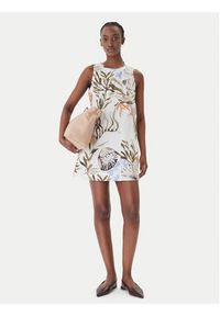 Marella Sukienka codzienna Sultano 2613221322 Biały Regular Fit. Okazja: na co dzień. Kolor: biały. Materiał: bawełna. Typ sukienki: proste. Styl: casual #3