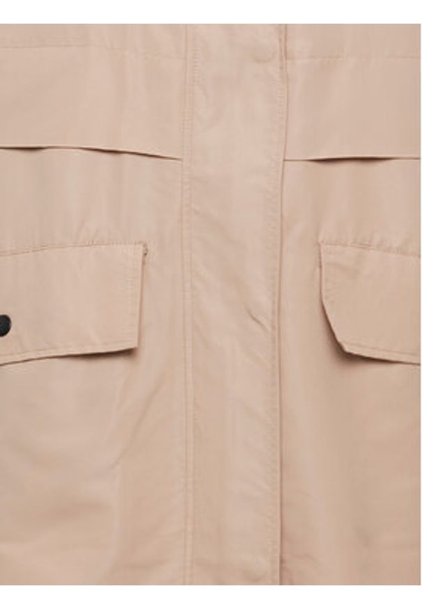 Fransa Parka 20611801 Beżowy Relaxed Fit. Kolor: beżowy. Materiał: syntetyk