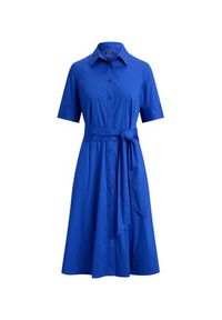 Lauren Ralph Lauren - LAUREN RALPH LAUREN Sukienka koszulowa 200748950020 Niebieski Regular Fit. Kolor: niebieski. Materiał: bawełna. Typ sukienki: koszulowe #5