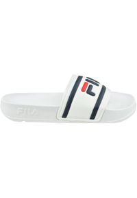 Klapki damskie, Fila Morro Bay Slipper 2.0 Wmn. Okazja: na plażę. Kolor: biały. Materiał: syntetyk, materiał. Styl: sportowy