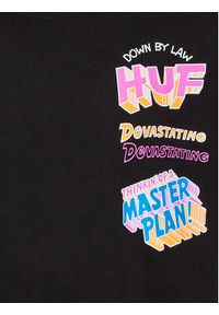 HUF T-Shirt Master Plan TS01942 Czarny Regular Fit. Kolor: czarny. Materiał: bawełna #2