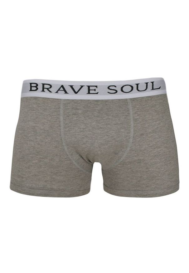 Męskie Bokserki Brave Soul, Obcisłe - Dwupak, Czarne, Szare. Kolor: czarny, szary, wielokolorowy. Materiał: poliester, tkanina, bawełna, elastan