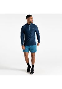DARE 2B - Bluza turystyczna męska Power Up. Kolor: niebieski, turkusowy, wielokolorowy. Materiał: polar. Sport: turystyka piesza, fitness