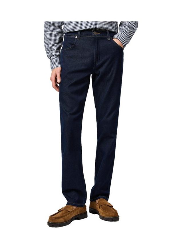 Wrangler Jeansy Greensboro 112362557 Granatowy Straight Leg. Kolor: niebieski