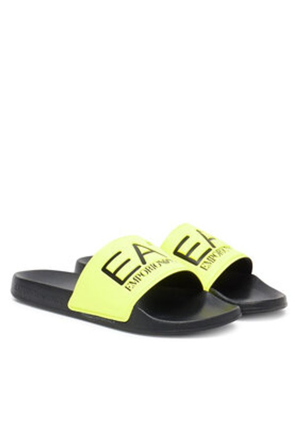 EA7 Emporio Armani Klapki 7X000108 AF15118 M2007 Żółty. Kolor: żółty