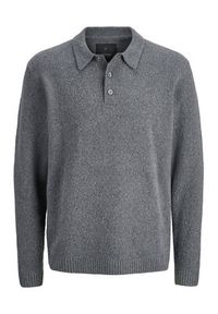Jack & Jones Sweter Maverick 12286144 Szary Regular Fit. Kolor: szary. Materiał: bawełna