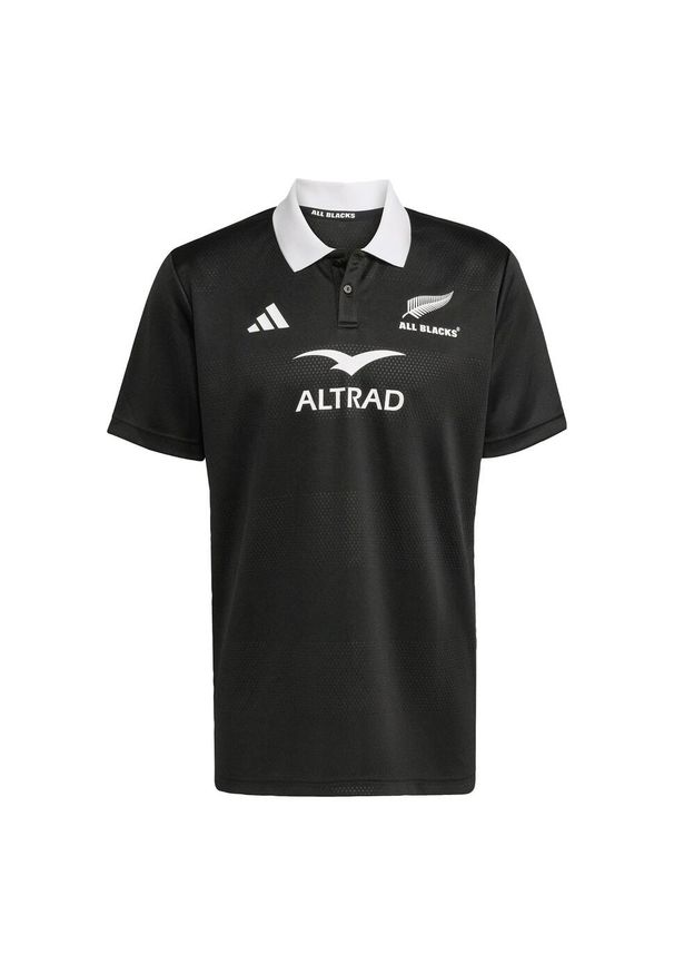 Adidas - Koszulka All Blacks Supporter Polo. Typ kołnierza: polo. Kolor: czarny. Sport: piłka nożna