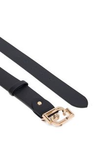 Liu Jo Pasek Damski Hips Belt 3,5 Cm AF5238 E0077 Czarny. Kolor: czarny. Materiał: skóra