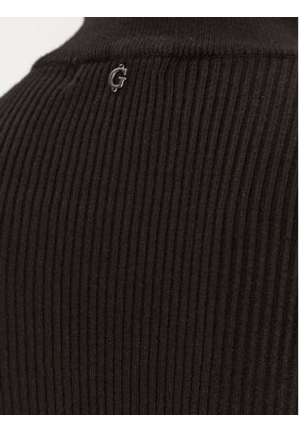 Guess Sukienka dzianinowa W3BK0W Z2YJ2 Czarny Slim Fit. Kolor: czarny. Materiał: wiskoza