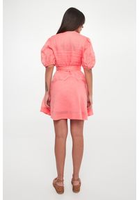 Twinset Milano - Sukienka z ramii z haftami TWINSET. Wzór: haft #2