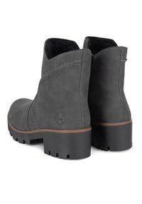 Rieker Trzewiki 79261-45 Szary. Kolor: szary. Materiał: materiał #4
