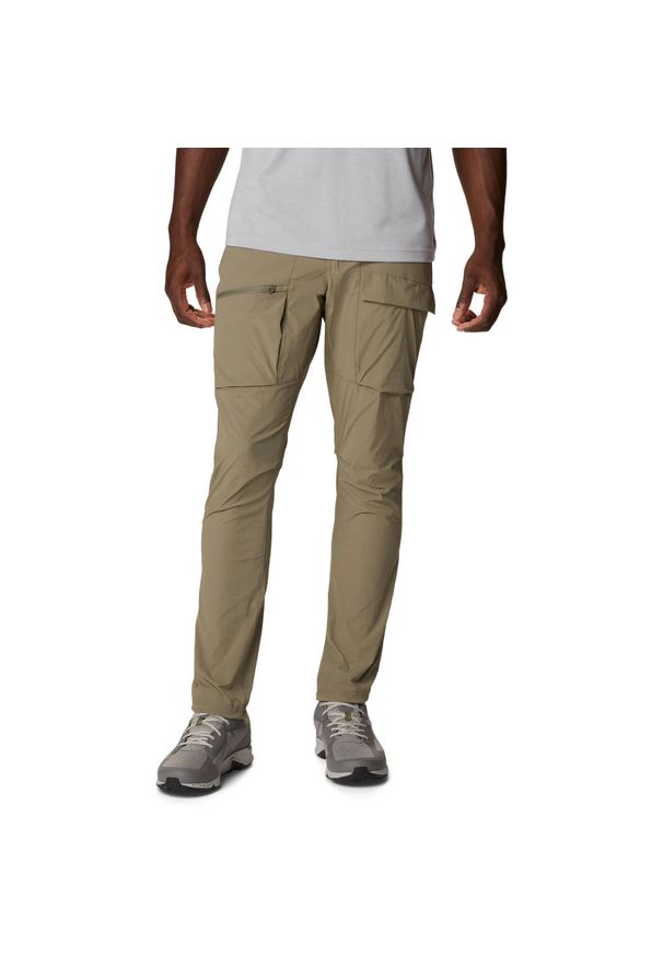 columbia - Spodnie turystyczne męskie Columbia Maxtrail Lite. Kolor: zielony. Materiał: nylon, elastan. Sezon: lato, jesień, wiosna