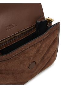 Pinko - PINKO Torebka Love Box Bag Fl Mini AI 25-26 PLTT 104297 A2JH Brązowy. Kolor: brązowy. Materiał: skórzane #5
