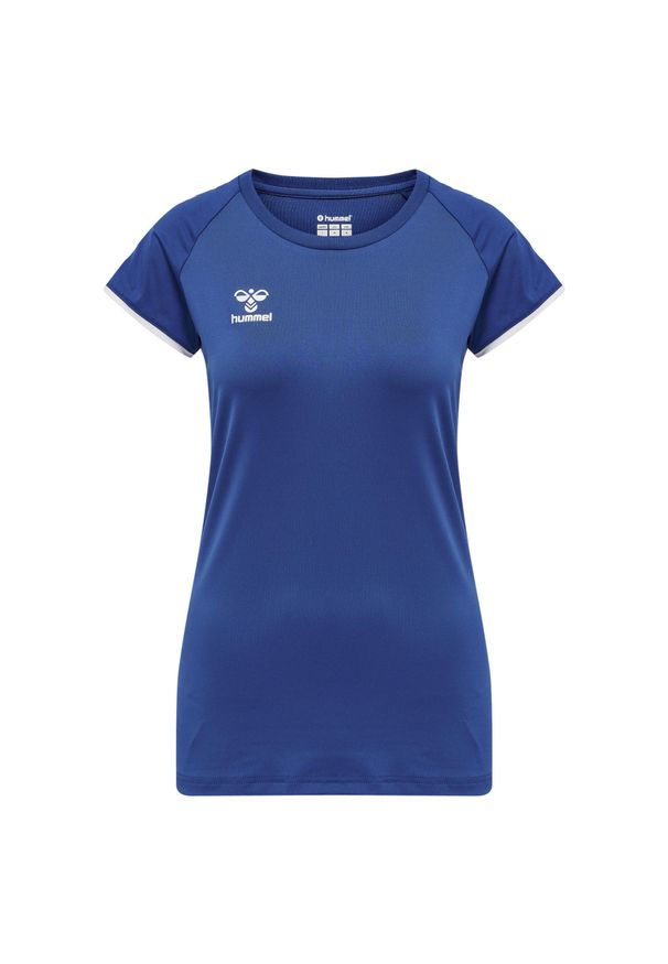 Koszulka damska Hummel hmlhmlCORE volley stretch. Kolor: niebieski. Sport: fitness, piłka nożna