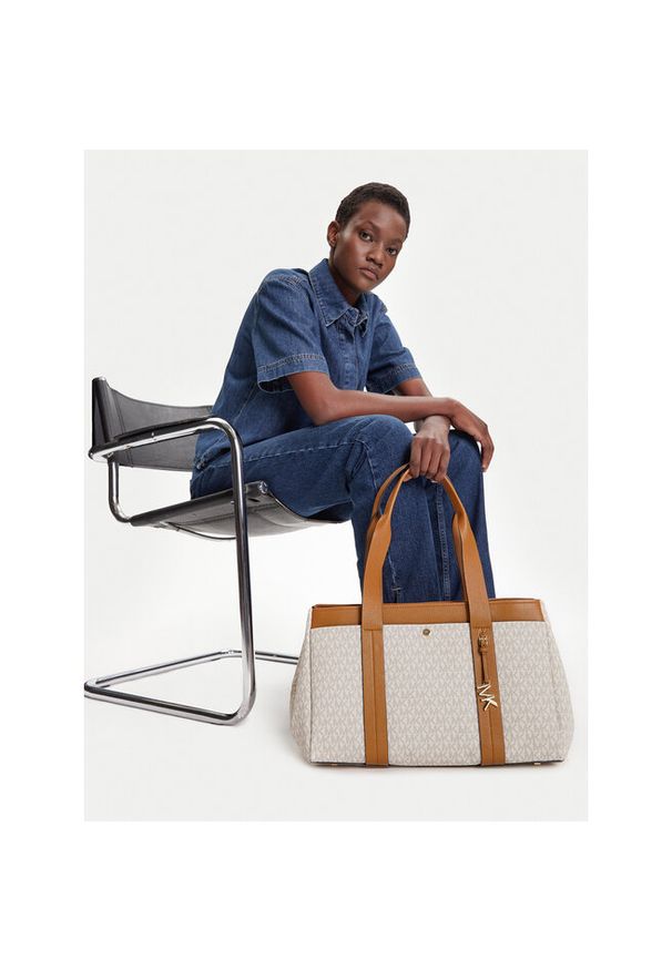 Torebka MICHAEL Michael Kors. Kolor: beżowy
