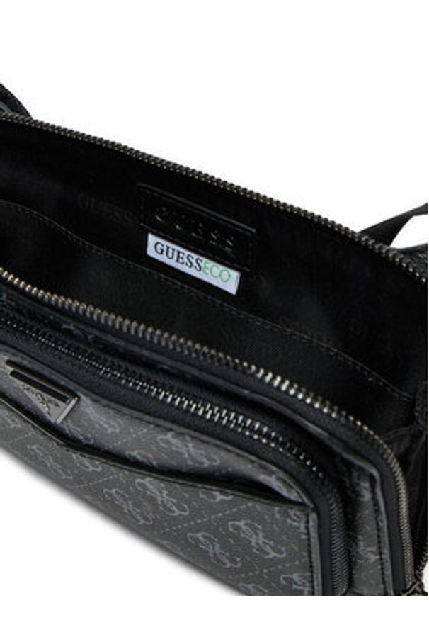 Guess Saszetka HMSILO P5114 Czarny. Kolor: czarny. Materiał: materiał