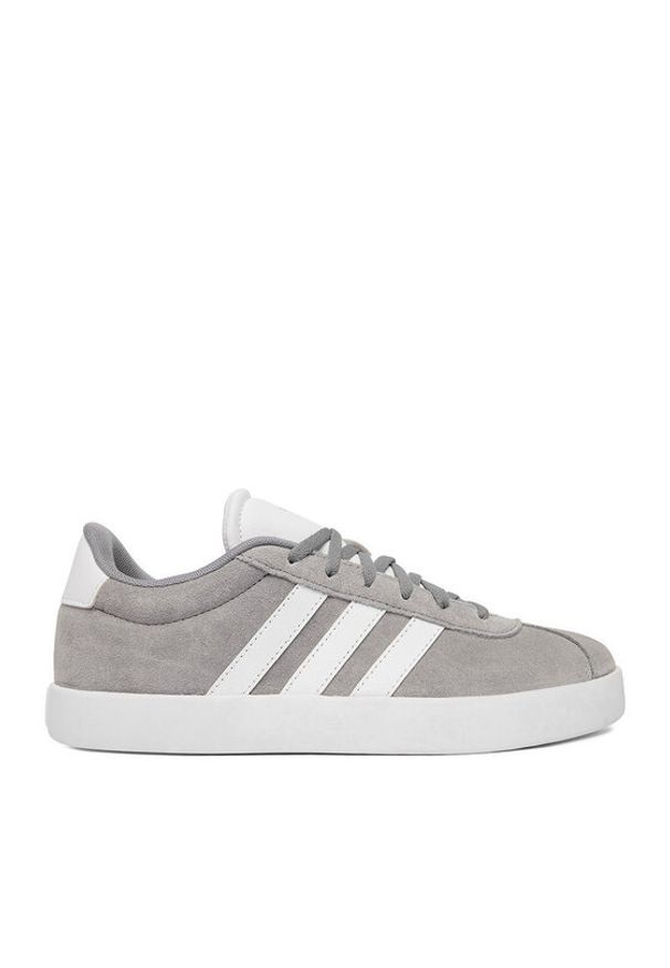 Adidas - adidas Sneakersy Vl Court 3.0 K ID6314 Szary. Kolor: szary. Materiał: zamsz, skóra
