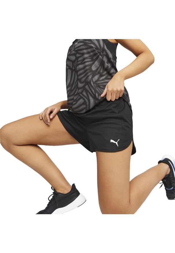 Spodenki damskie Puma Train All Day Knit 3 Short. Kolor: czarny. Materiał: poliester, materiał. Sport: fitness