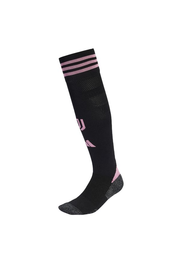 Adidas - Getry Juventus 25/26 Home. Kolor: wielokolorowy, różowy, czarny. Sport: piłka nożna