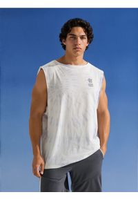 Sinsay - Bawełniany tank top ze wzorem tie dye - wielobarwny. Materiał: bawełna