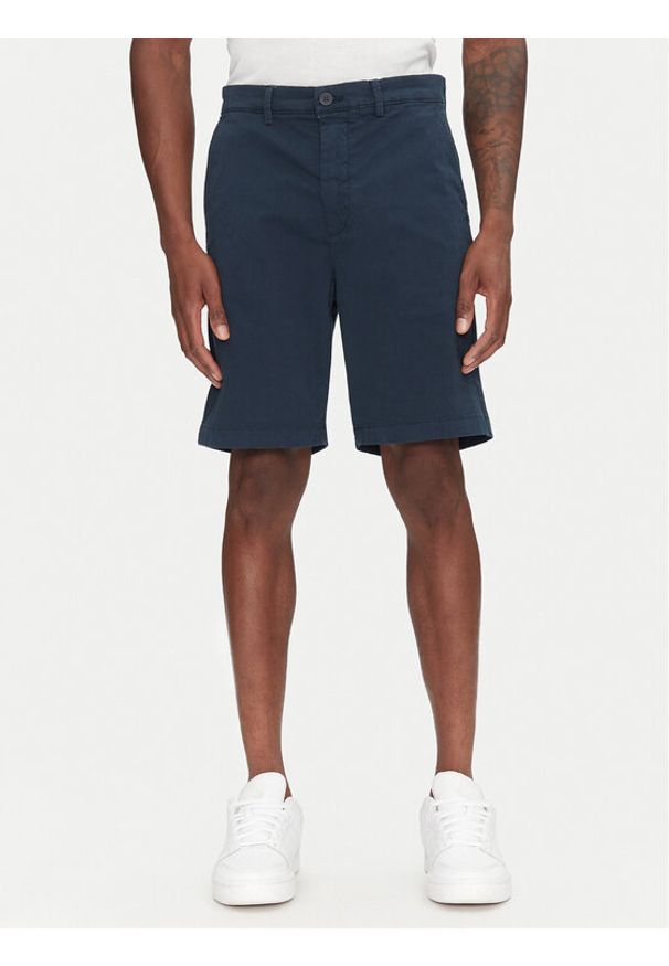 Pepe Jeans Szorty materiałowe PM801181 Granatowy Regular Fit. Kolor: niebieski. Materiał: bawełna