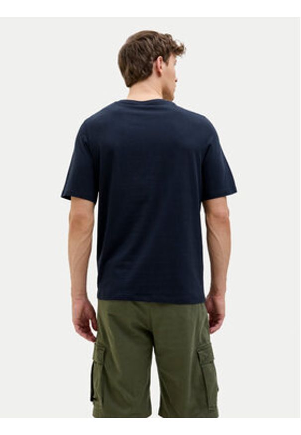 Jack & Jones - Jack&Jones T-Shirt Hawaii 12269324 Granatowy Standard Fit. Kolor: niebieski. Materiał: bawełna
